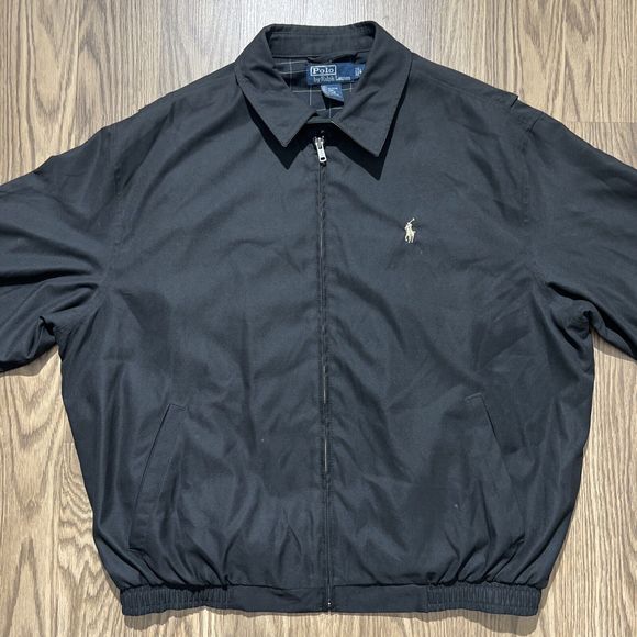 Polo Ralph Lauren Other - Polo by Ralph Lauren Black Windbreaker Jacket Polo Shell Jacket Sz L